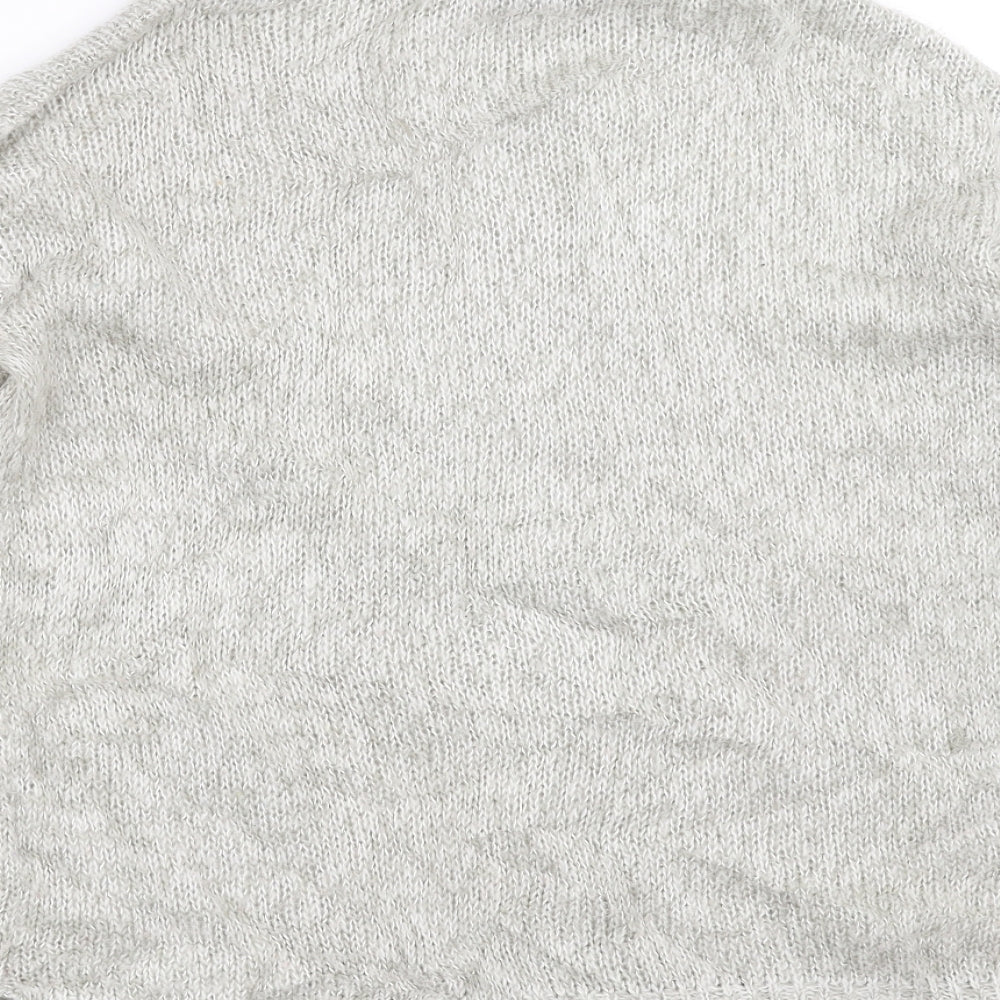New Look Womens Grey Pullover Jumper Size S