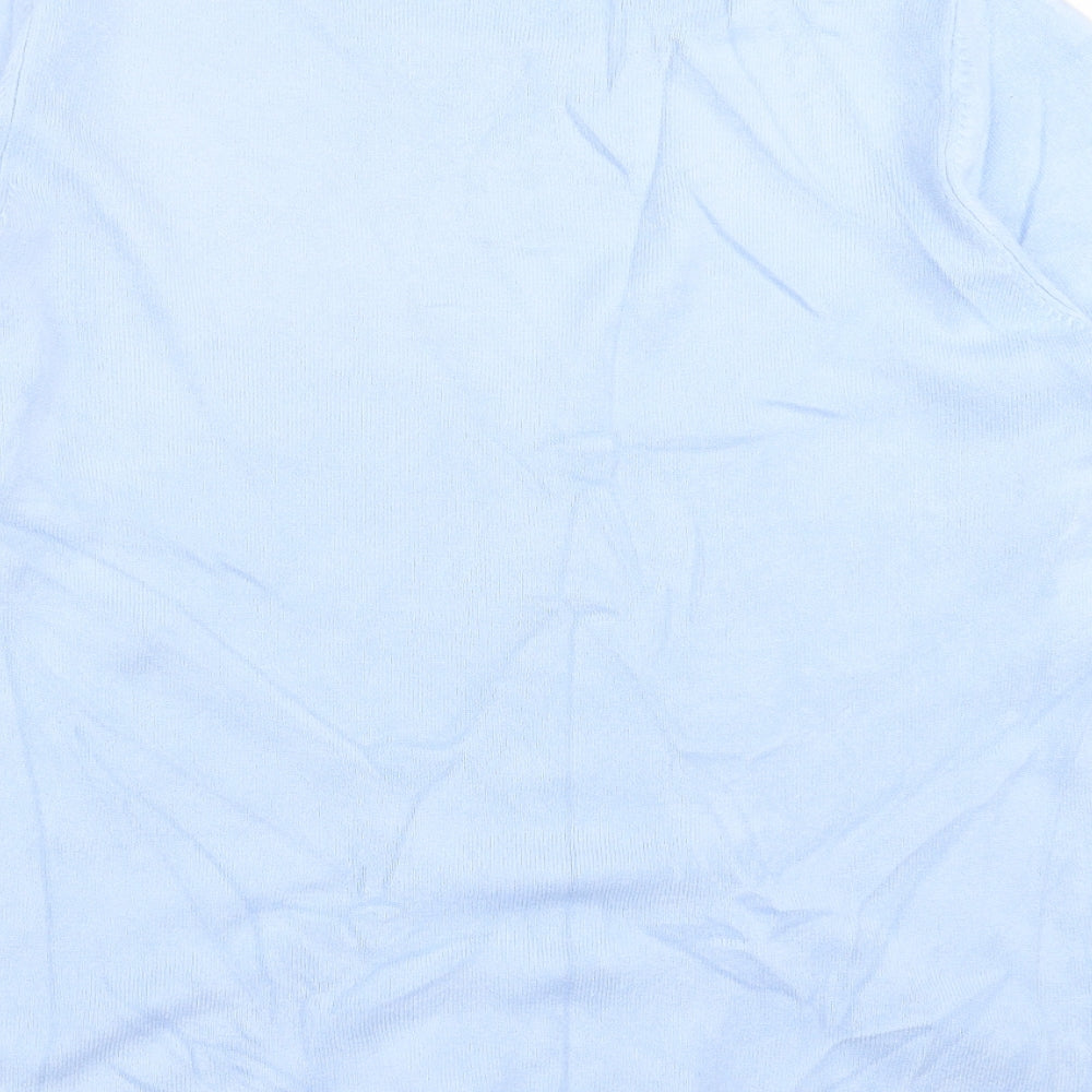 Preworn Womens Blue Geometric Pullover Jumper Size 2XL