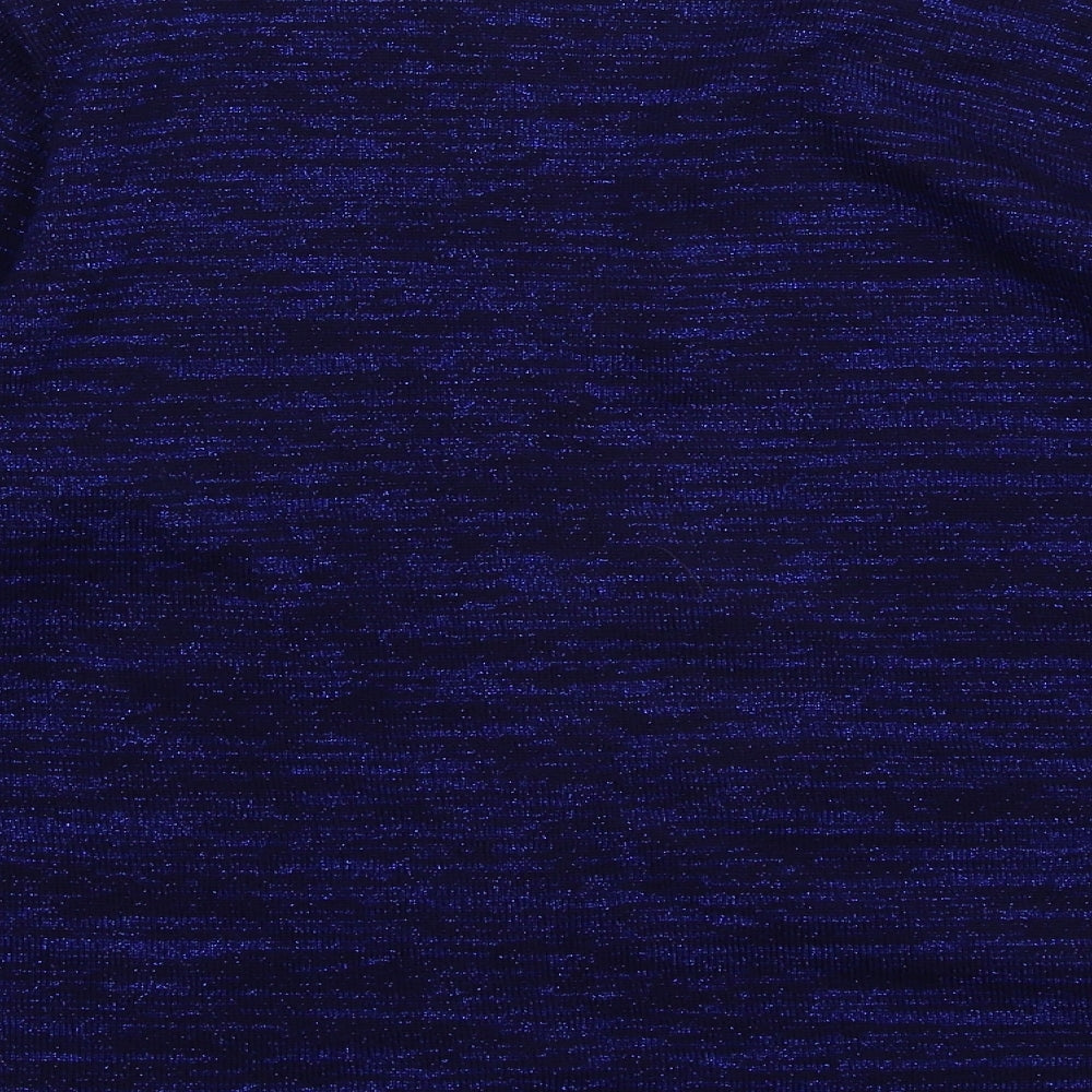 Luxury Knitwear Womens Blue Knit Cardigan Jumper Size M