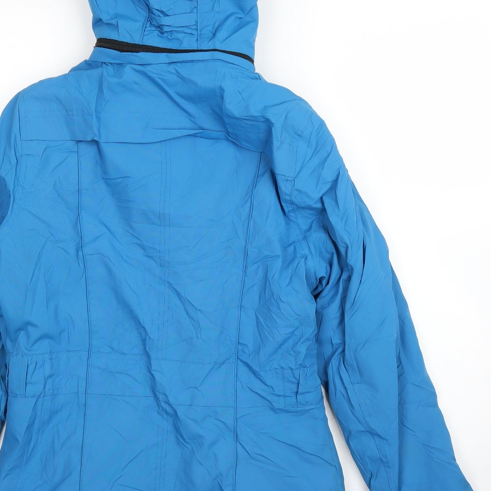 Per Una Womens Blue Windbreaker Coat Size S