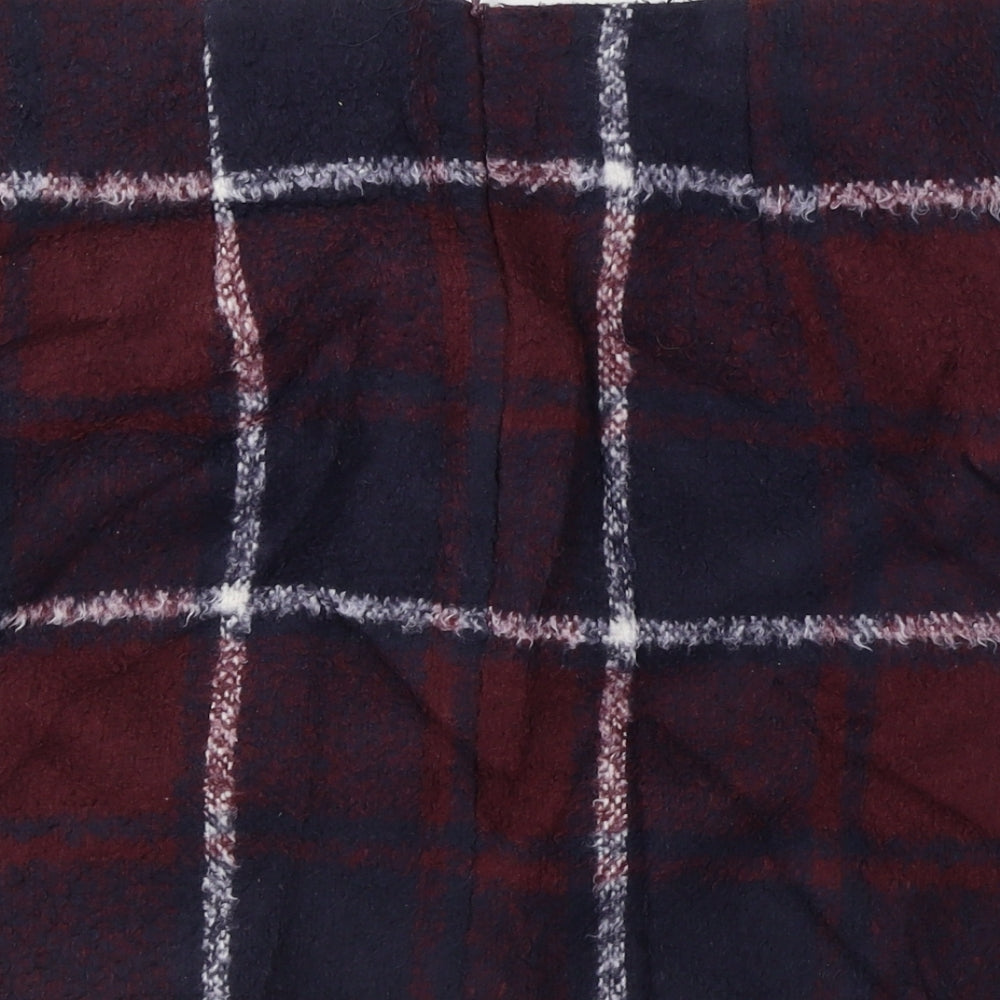 George Womens Red Check A-Line Skirt Size 30 in