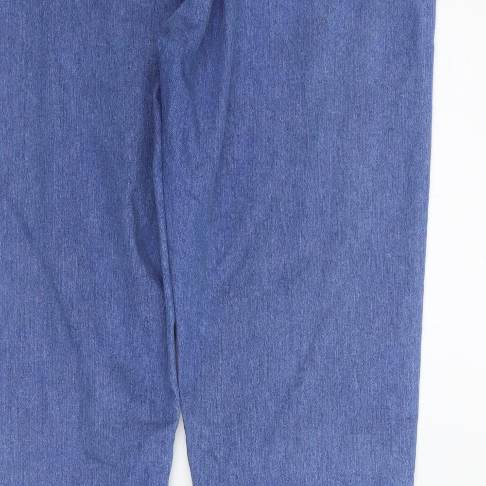 deniem & co Womens Blue Straight Jeans Size 16 L27 in