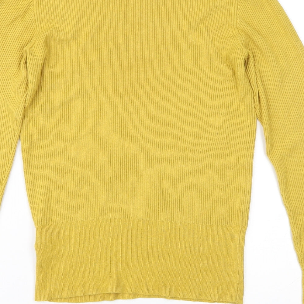 Marks & Spencer Womens Yellow Pullover Jumper Size 14