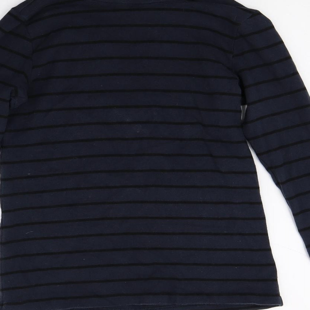 Gap Womens Blue Striped Jersey Pullover Jumper Size M