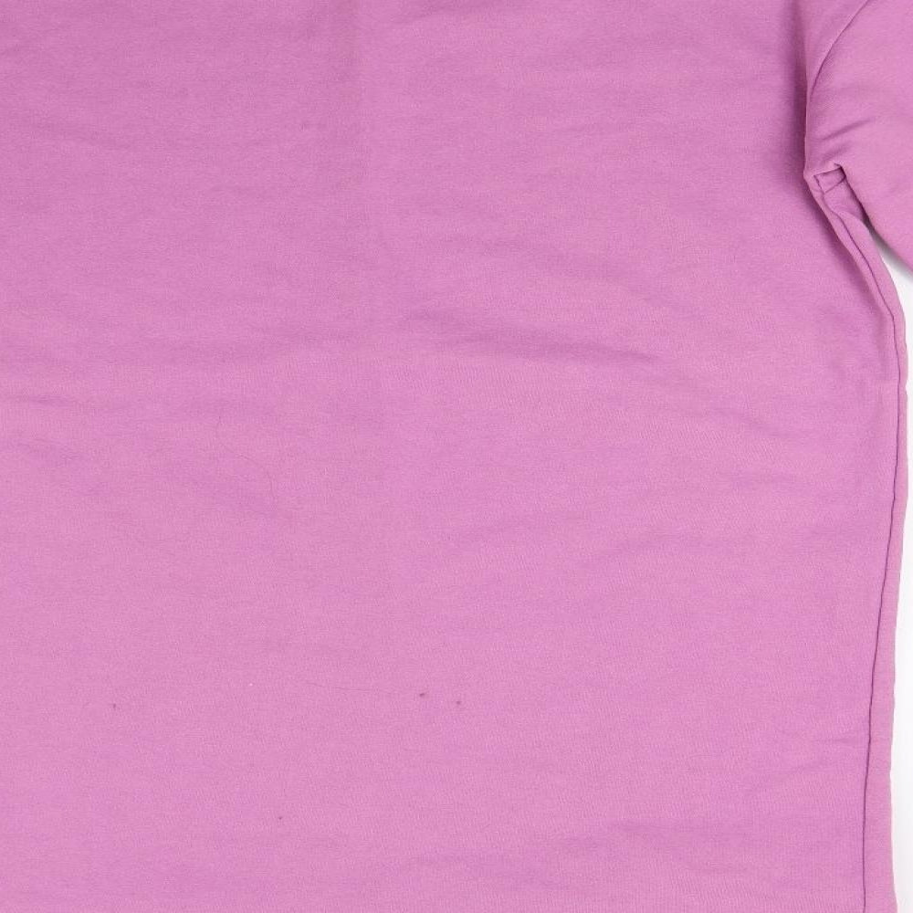 Boohoo Womens Purple Pullover Sweatshirt Size 10