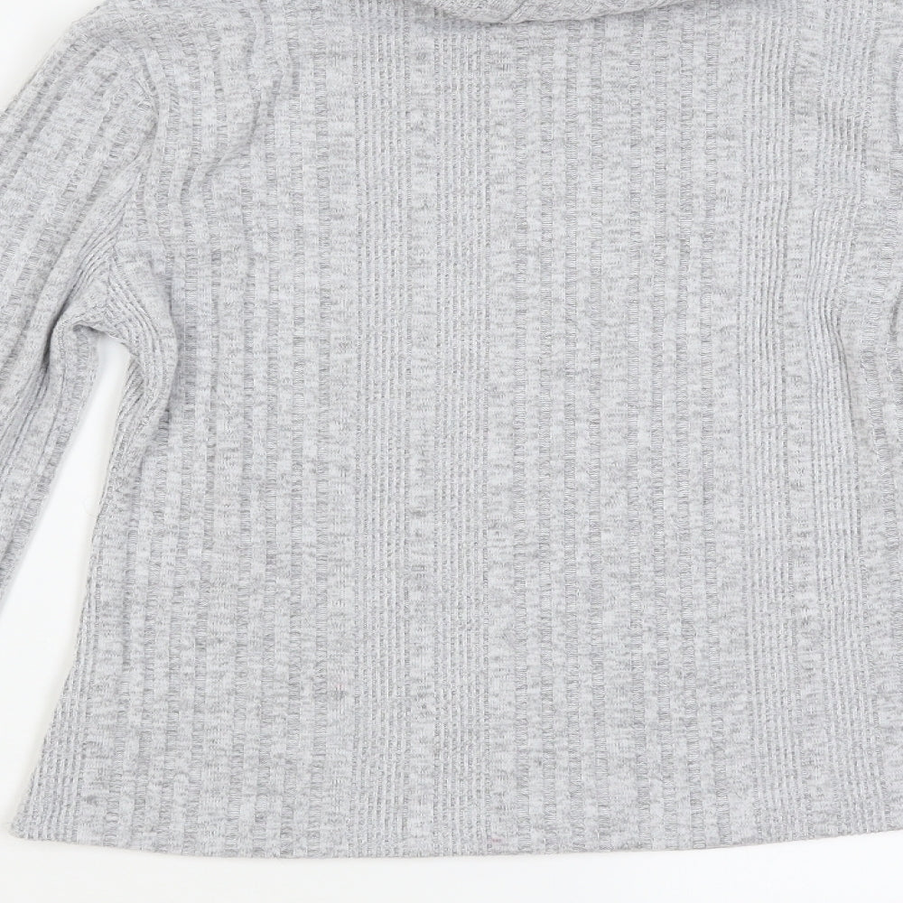 SheIn Womens Grey Pullover Jumper Size L