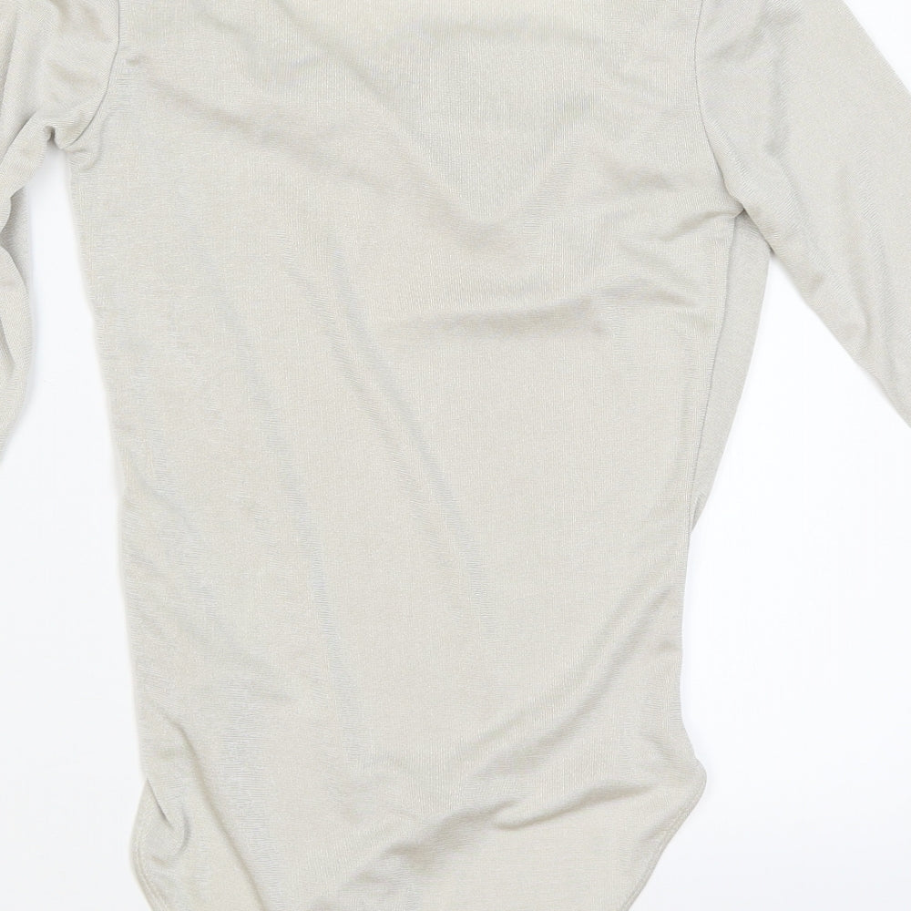 Very Womens Silver Bodysuit One-Piece Size 10
