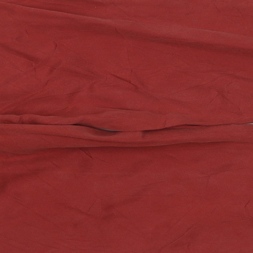 89th & Madison Womens Red Trousers Size 12 L25 in
