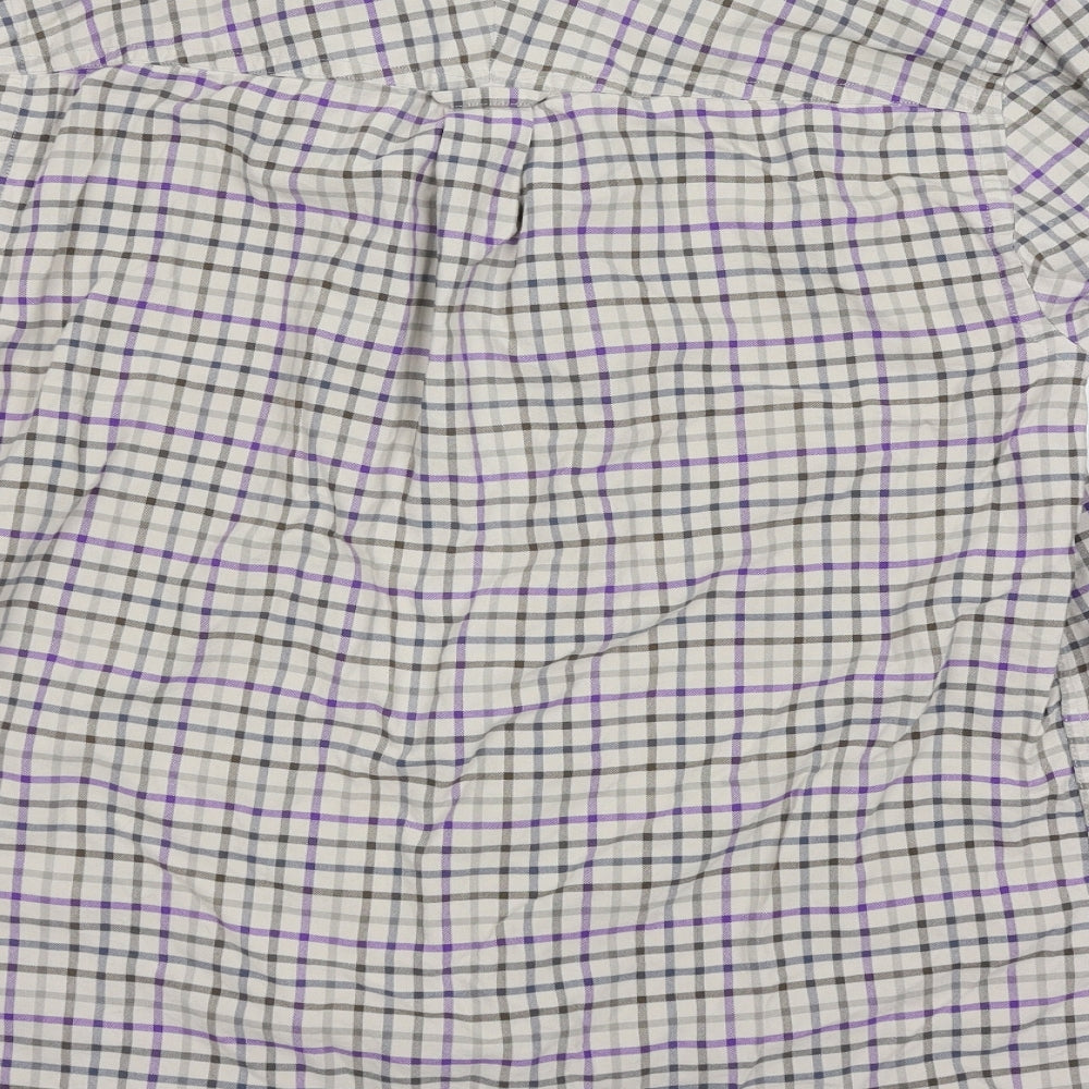 John Lewis Mens Multicoloured Check Button-Up Size M