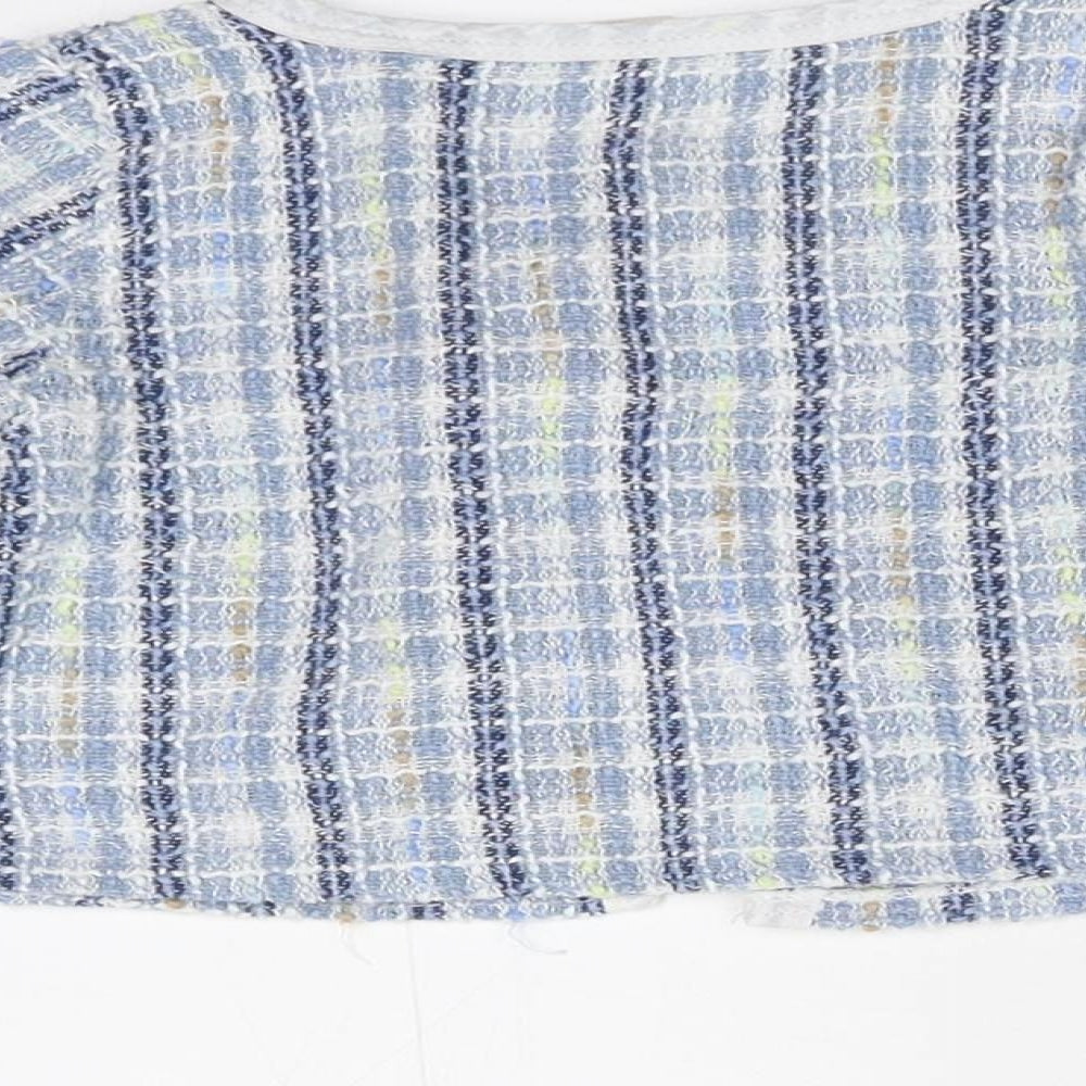 SheIn Girls Blue Check Jacket Size 2-3 Years