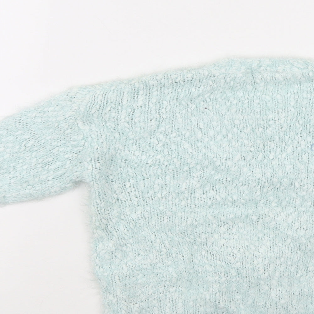 George Girls Blue Pullover Jumper Size 6-7 Years - Heart shape