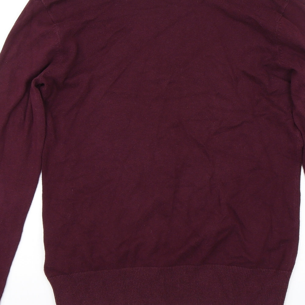 H&M Womens Red Pullover Jumper Size S
