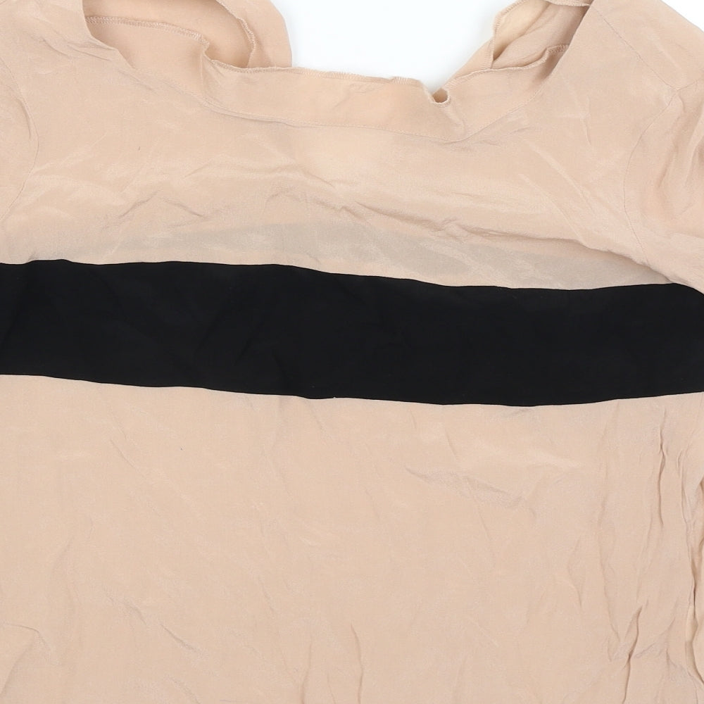chawel Womens Beige Basic Blouse Size 38