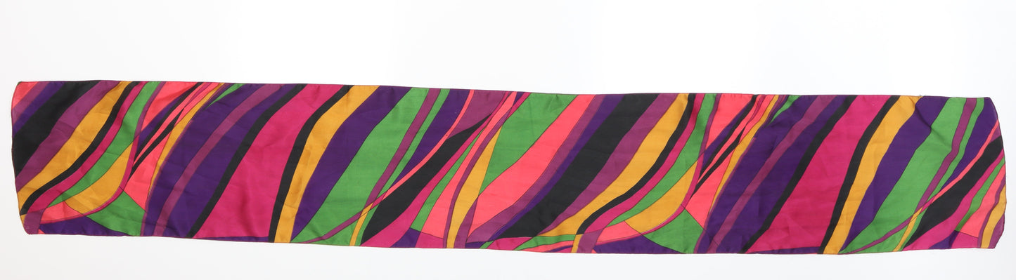 Preworn Womens Multicoloured Striped Shawl/Wrap