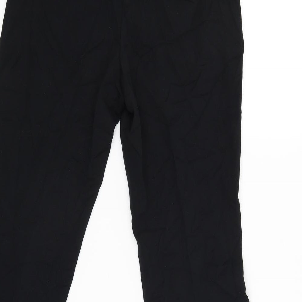 M&S Womens Black Trousers Size 8 L26 in