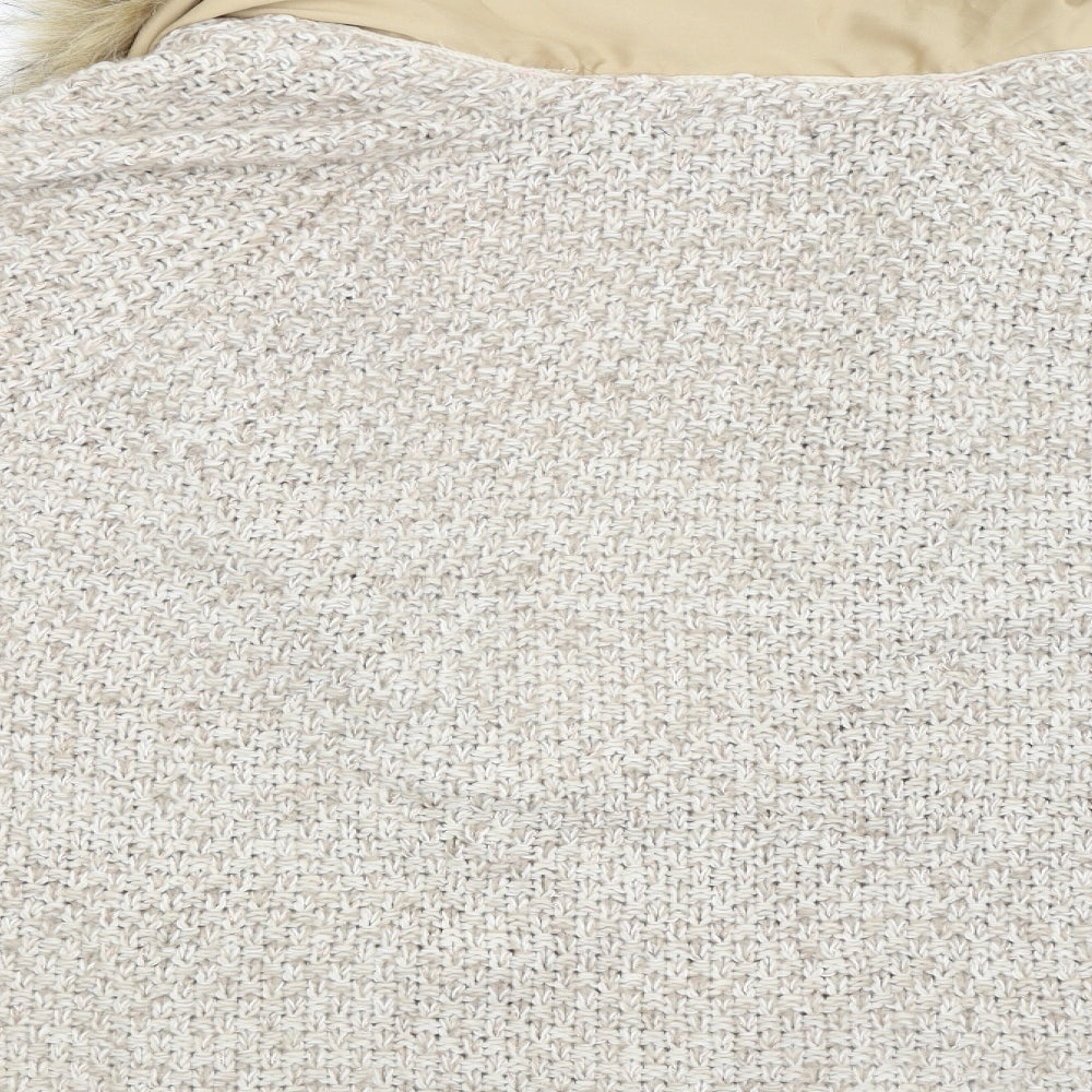 NEXT Womens Beige Jacket Coatigan Size 14