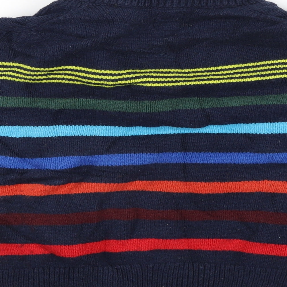 Gap Womens Blue Striped Pullover Jumper Size M