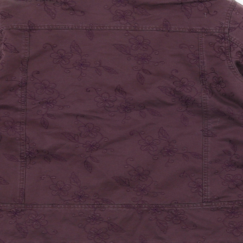 EWM Womens Purple Jacket Size 16