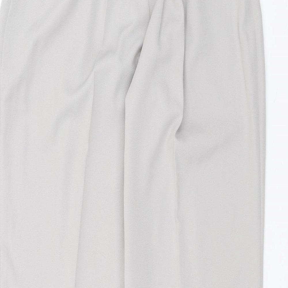 Afibel Womens Grey Trousers Size 12 L26 in
