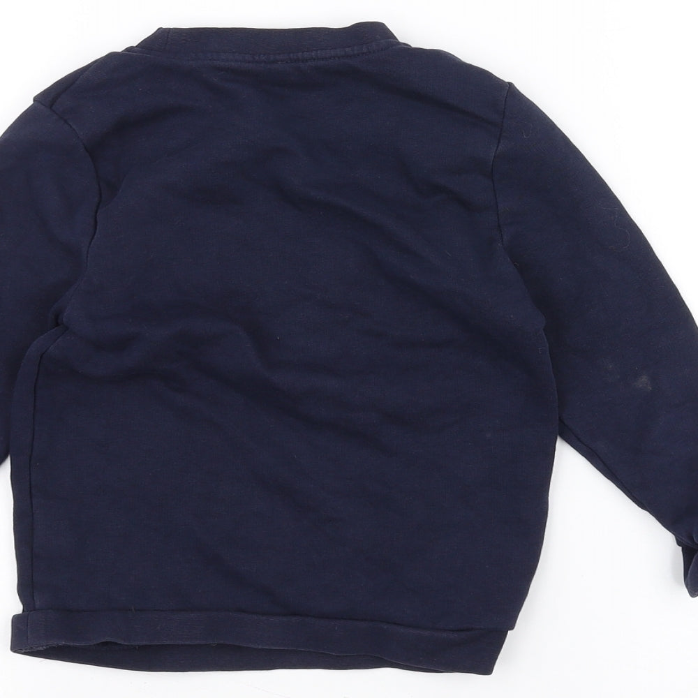 George Boys Blue Pullover Jumper Size 3-4 Years