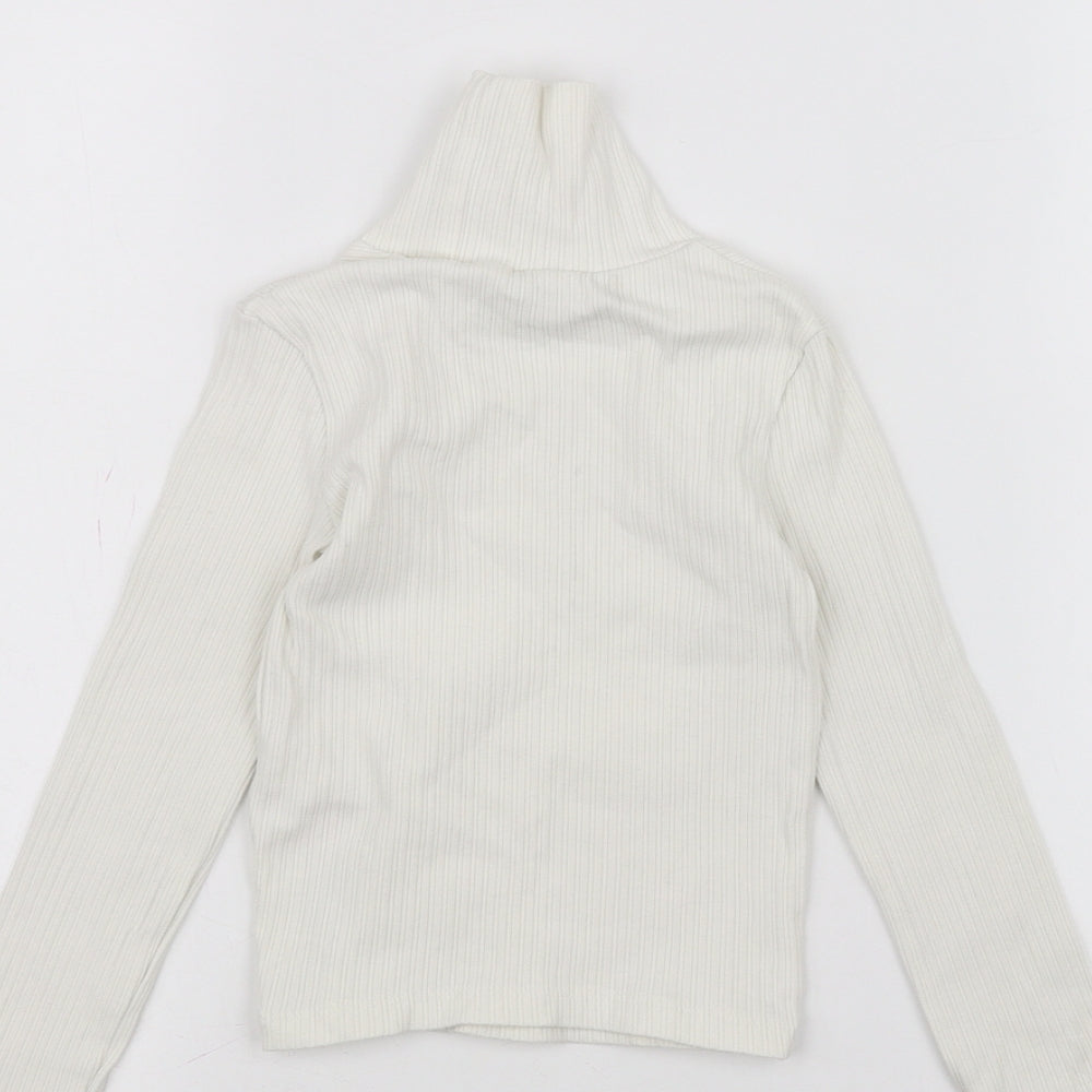 Primark Girls White Basic T-Shirt Size 3-4 Years