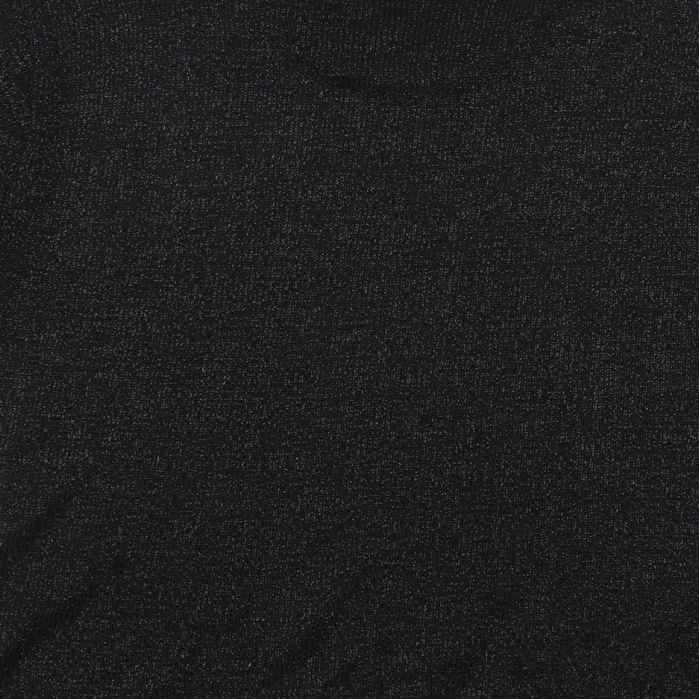 Berkertex Womens Black Basic T-Shirt Size 10