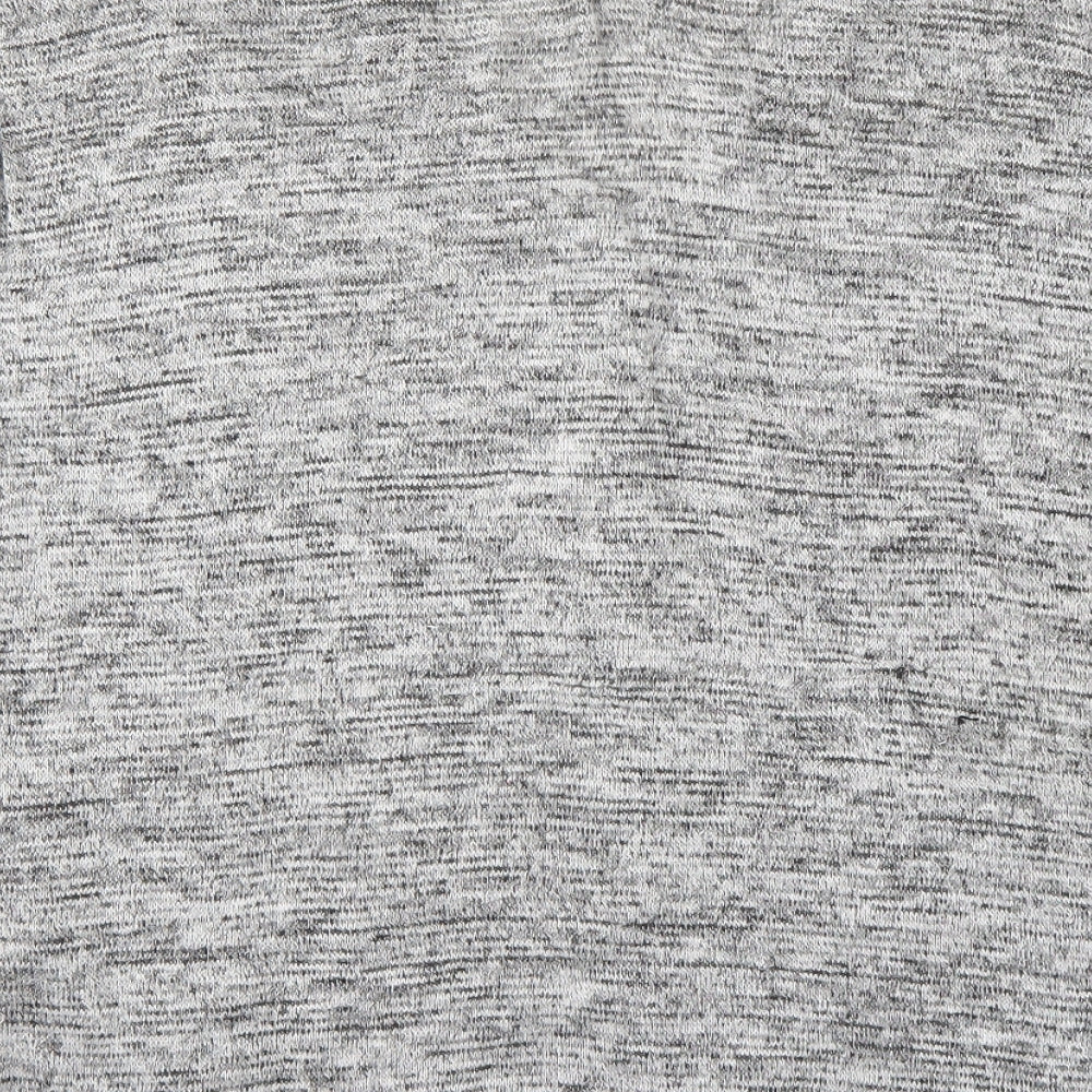 Preworn Womens Grey Striped Cardigan Jumper Size M