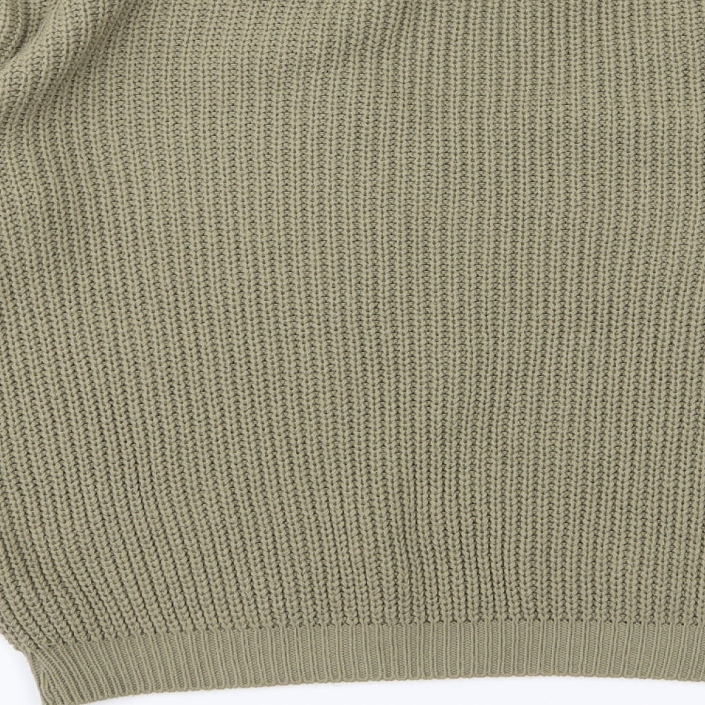 Missguided Womens Green Pullover Jumper Size S
