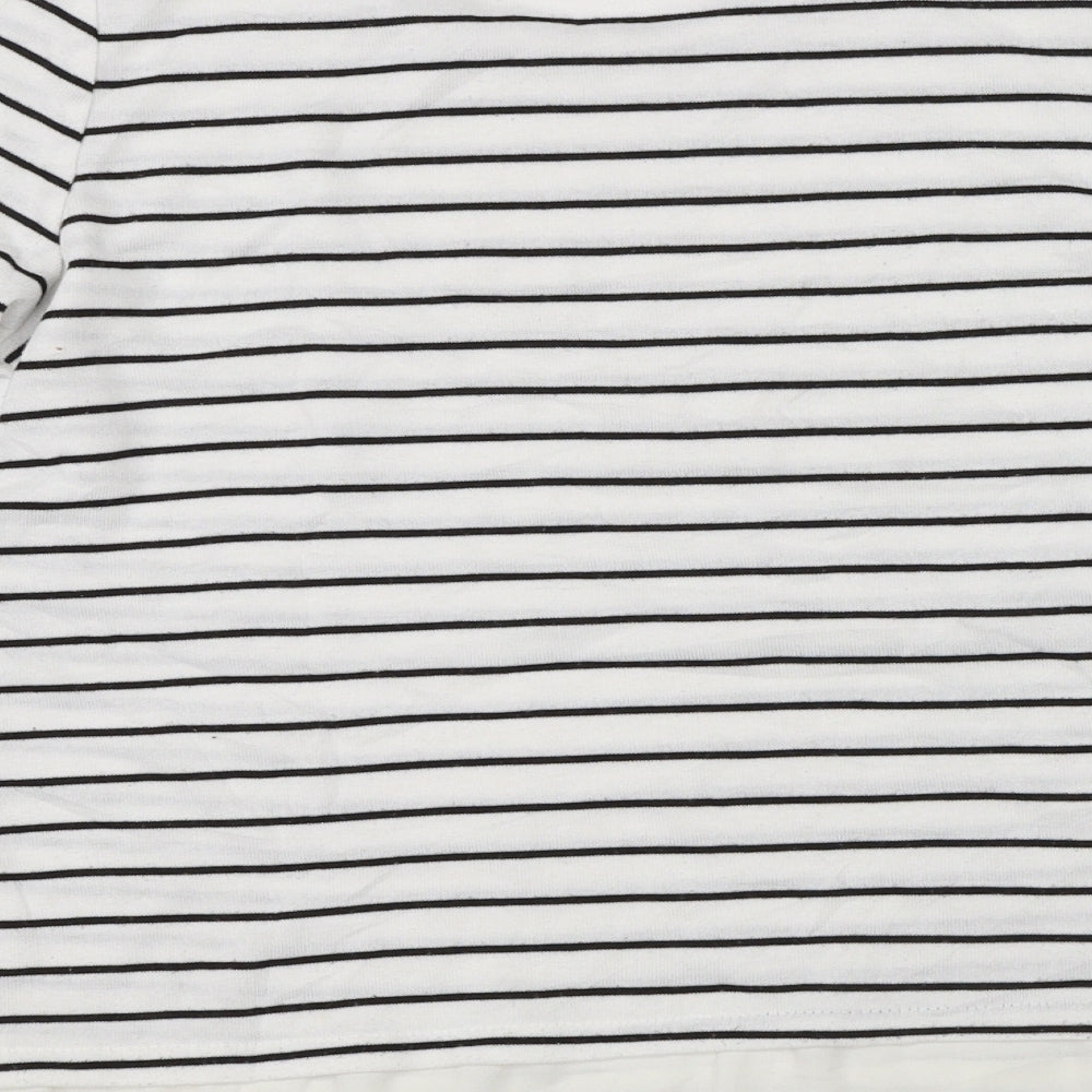 Atmosphere Womens White Striped Pullover Jumper Size 12
