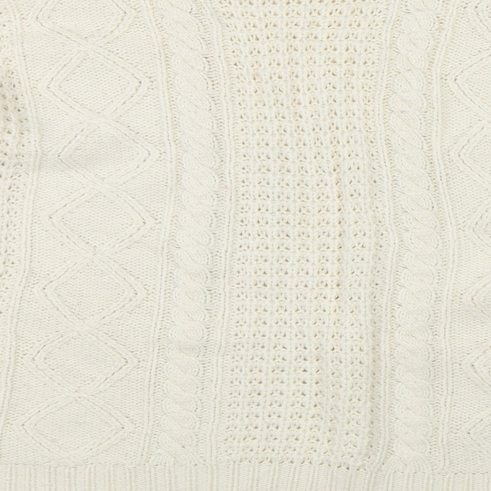 Affections Womens Beige Knit Pullover Jumper Size XL