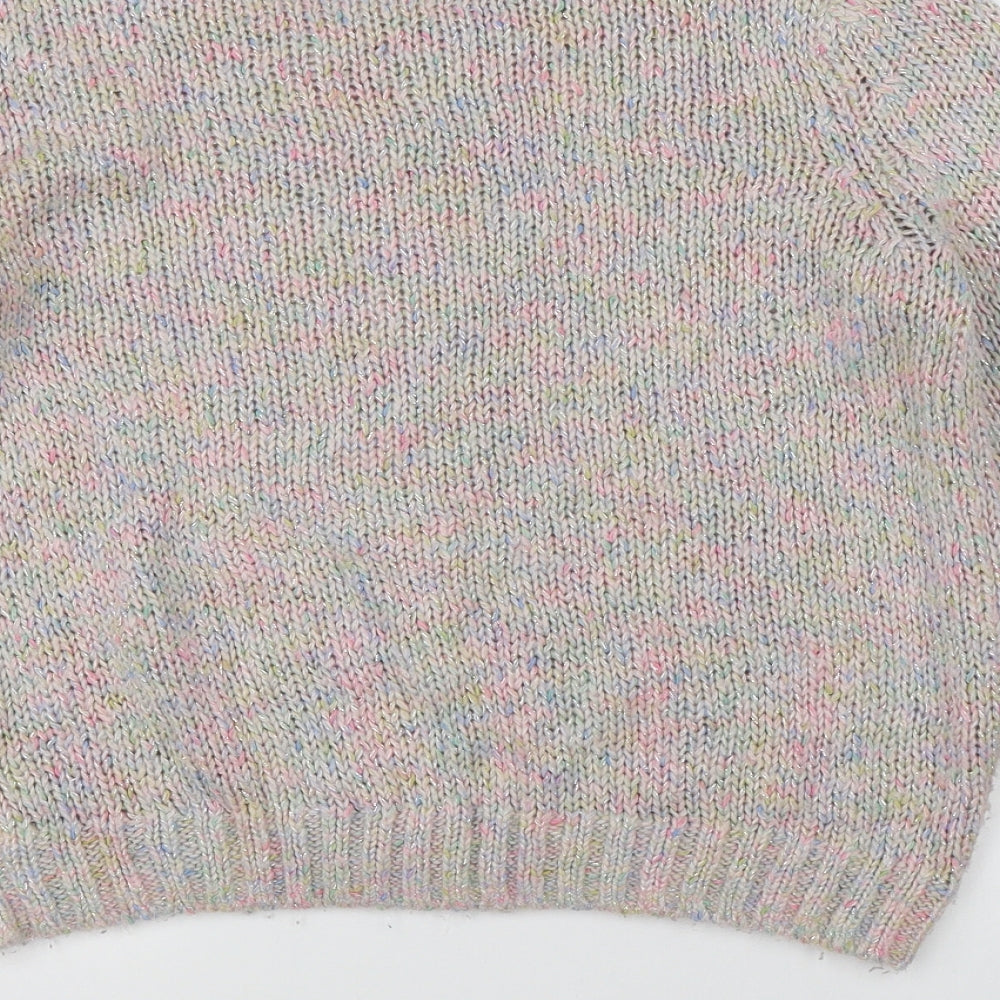 Divided Womens Multicoloured Knit Pullover Jumper Size 6