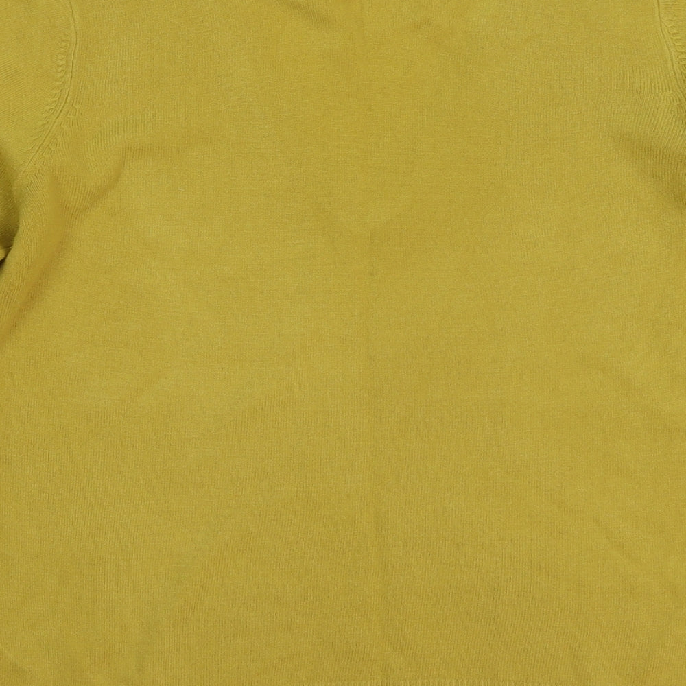 Atmosphere Womens Yellow Knit Pullover Jumper Size 14
