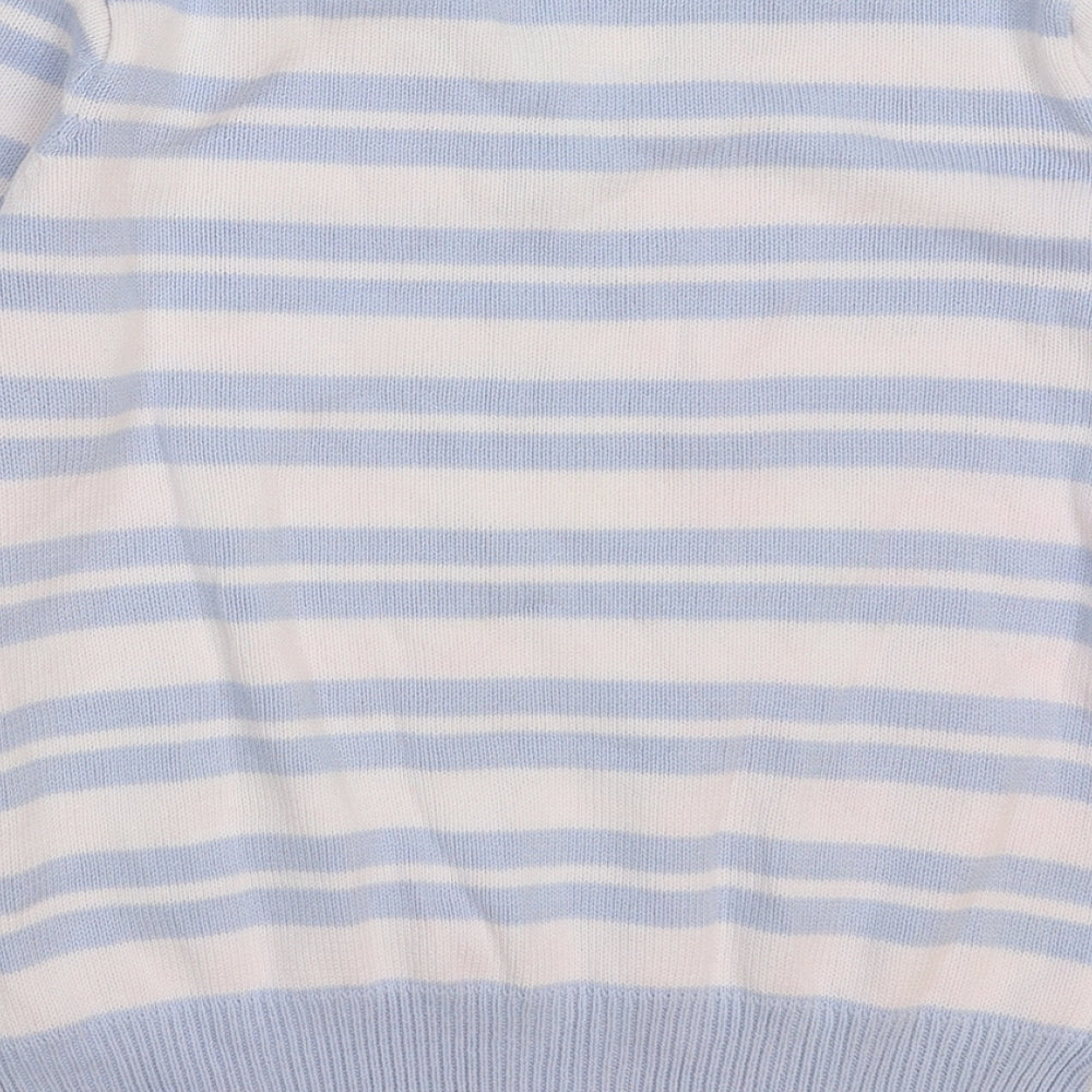 C&A Womens Multicoloured Striped Knit Pullover Jumper Size L