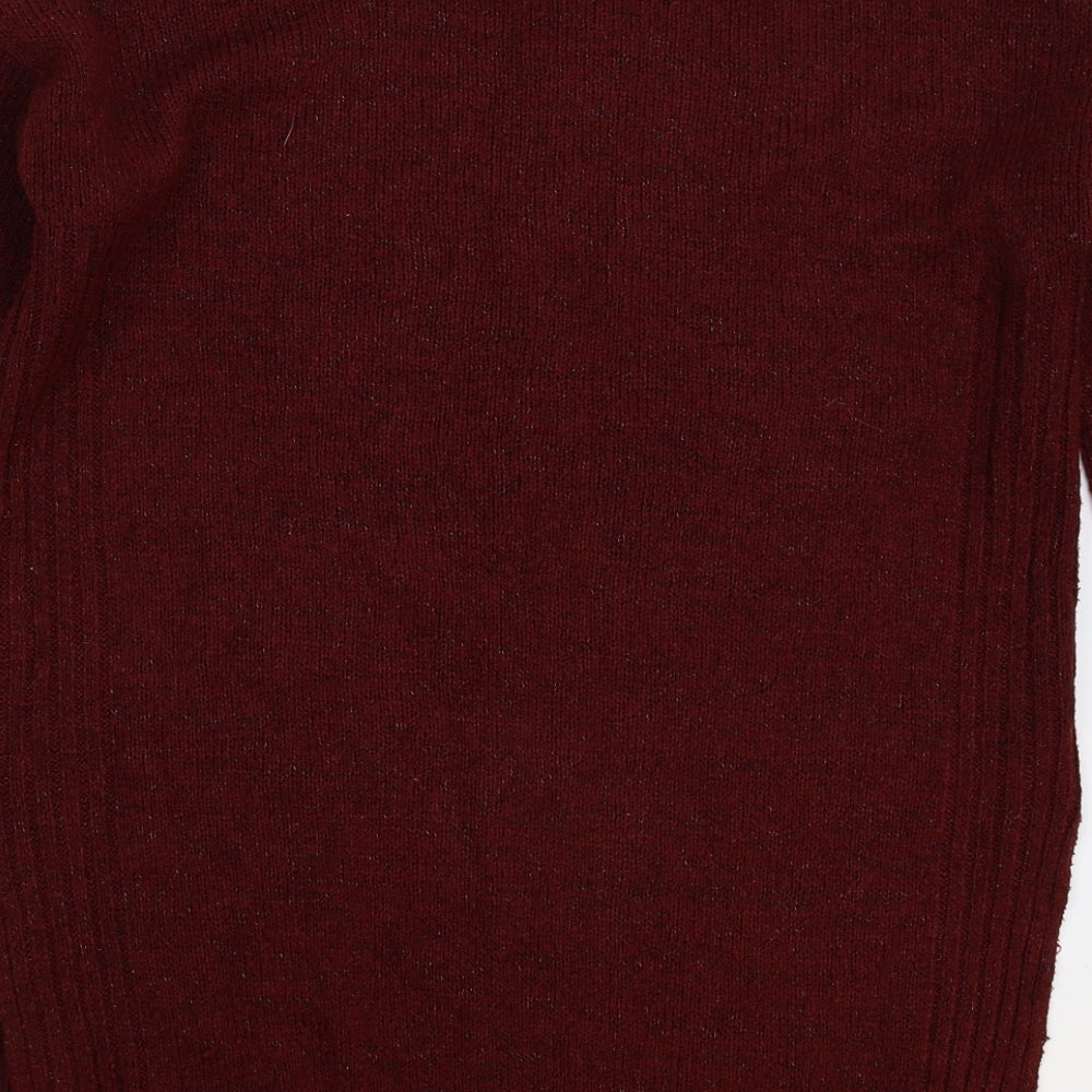 New Look Womens Brown Knit Pullover Jumper Size 8 - Oversized