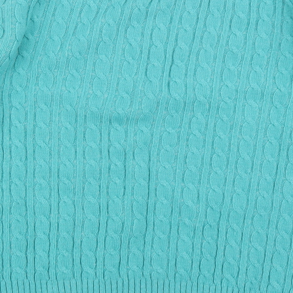Mexe Womens Green Knit Pullover Jumper Size M