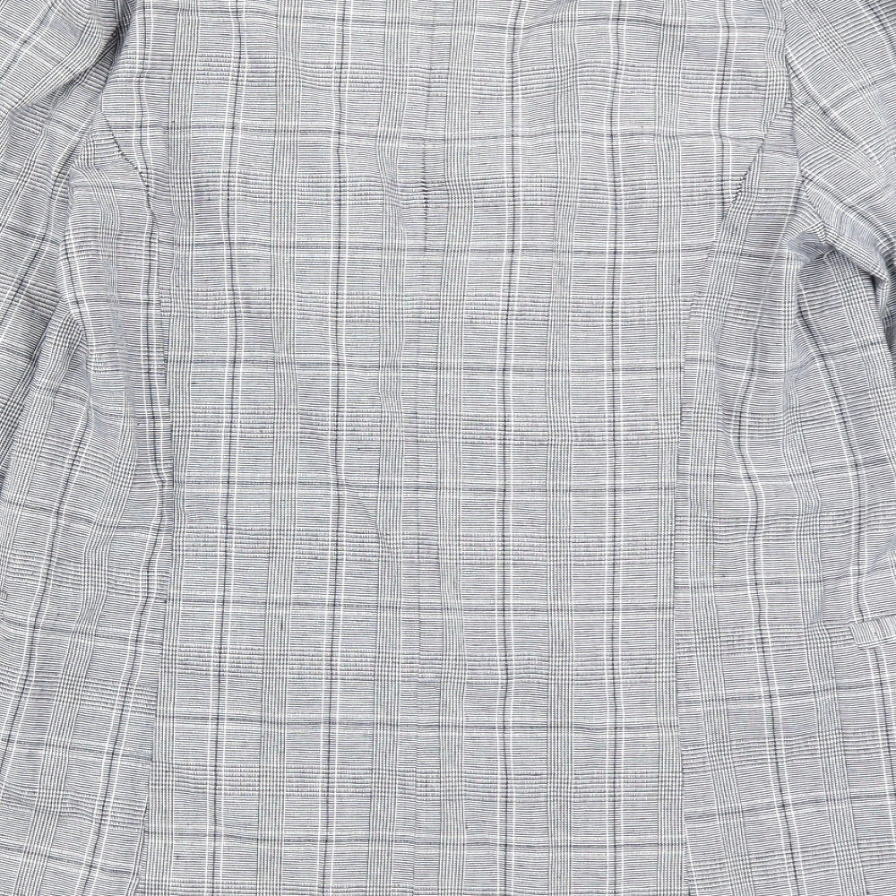 Primrk Womens Grey Check Jacket Blazer Size 8
