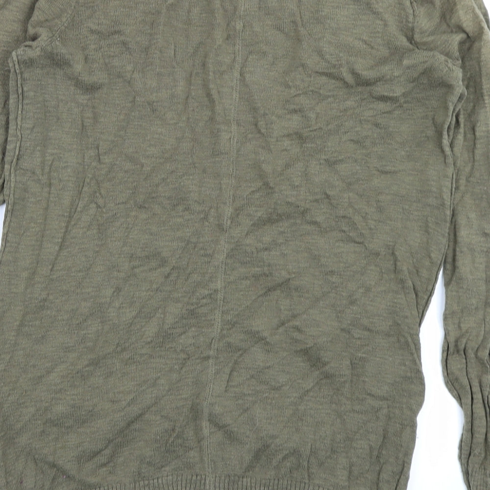 Lindex Womens Green Cardigan Jumper Size S