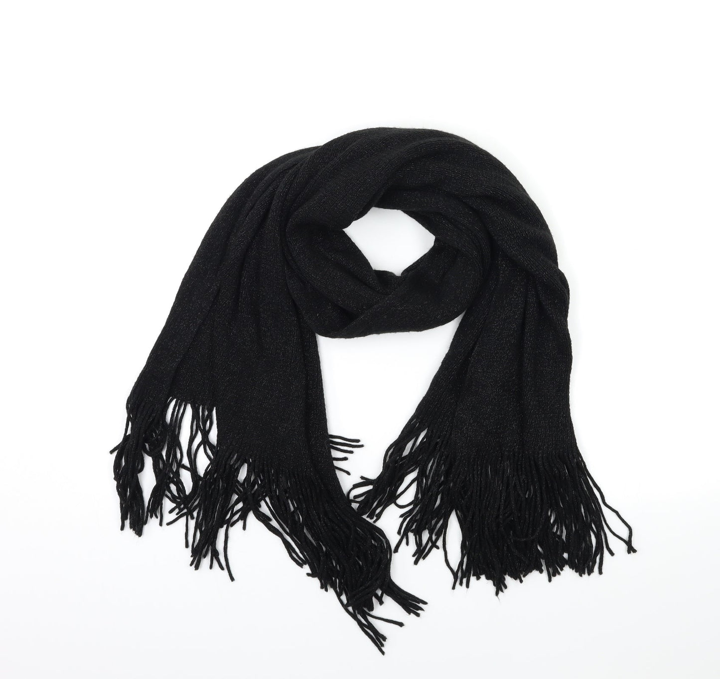 Preworn Womens Black Scarf
