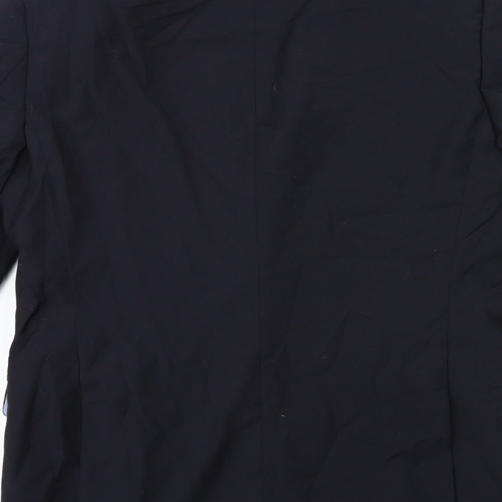 Preworn Mens Black Jacket Suit Jacket Size 40