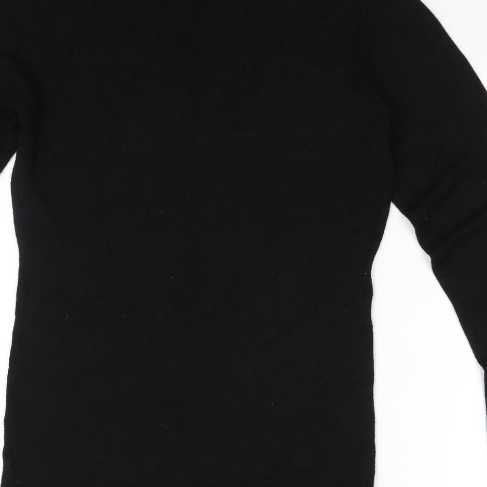 New Look Womens Black Pullover Sweatshirt Size 14