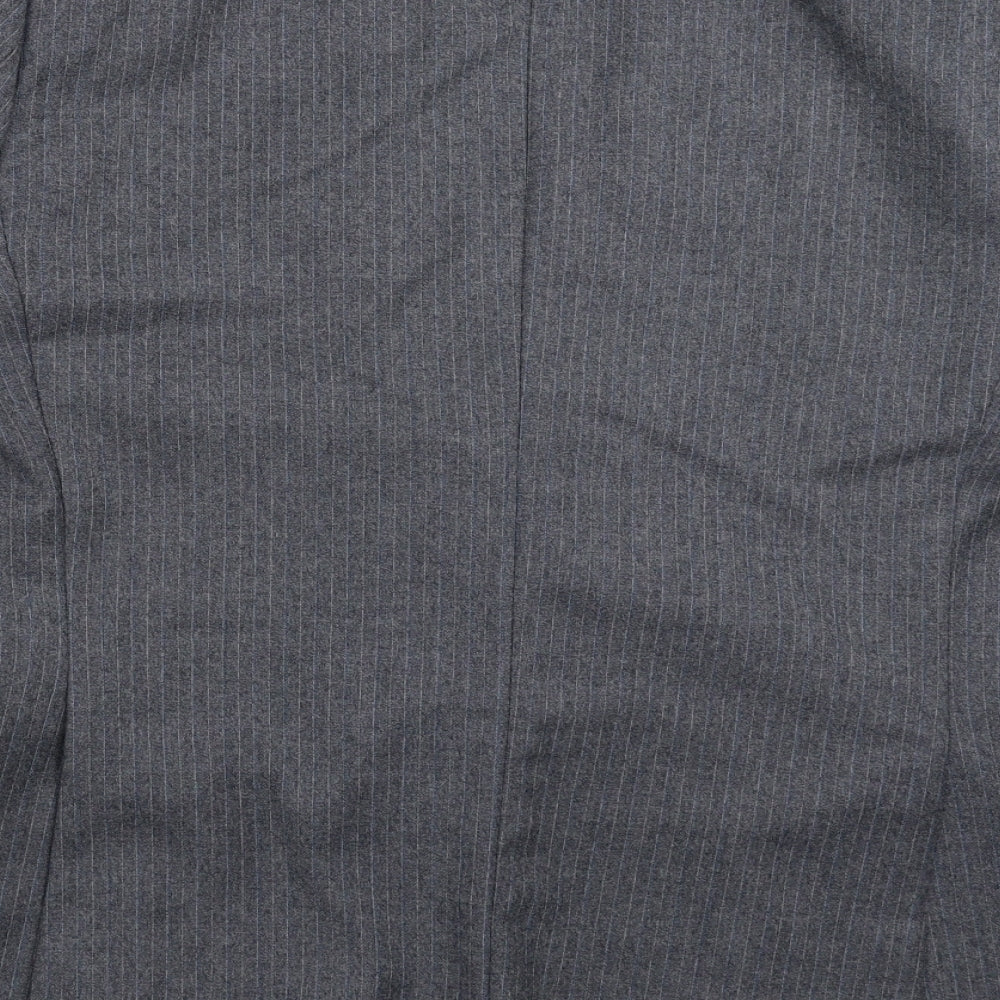Hepworths Mens Grey Striped Jacket Suit Jacket Size 40