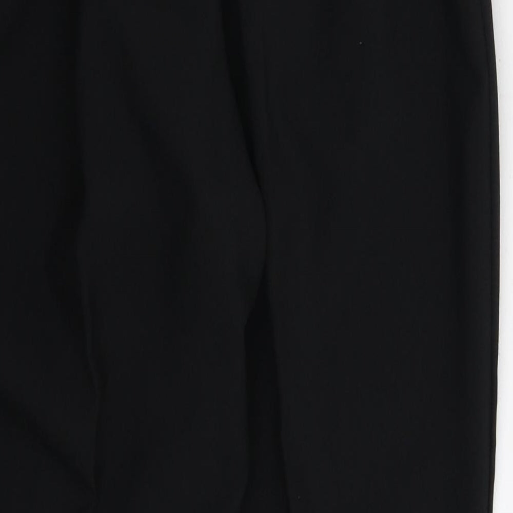 Preworn Womens Black Trousers Size 12 L27 in