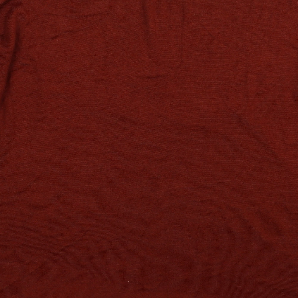 Papaya Womens Brown Knit Pullover Jumper Size XL - Oversized