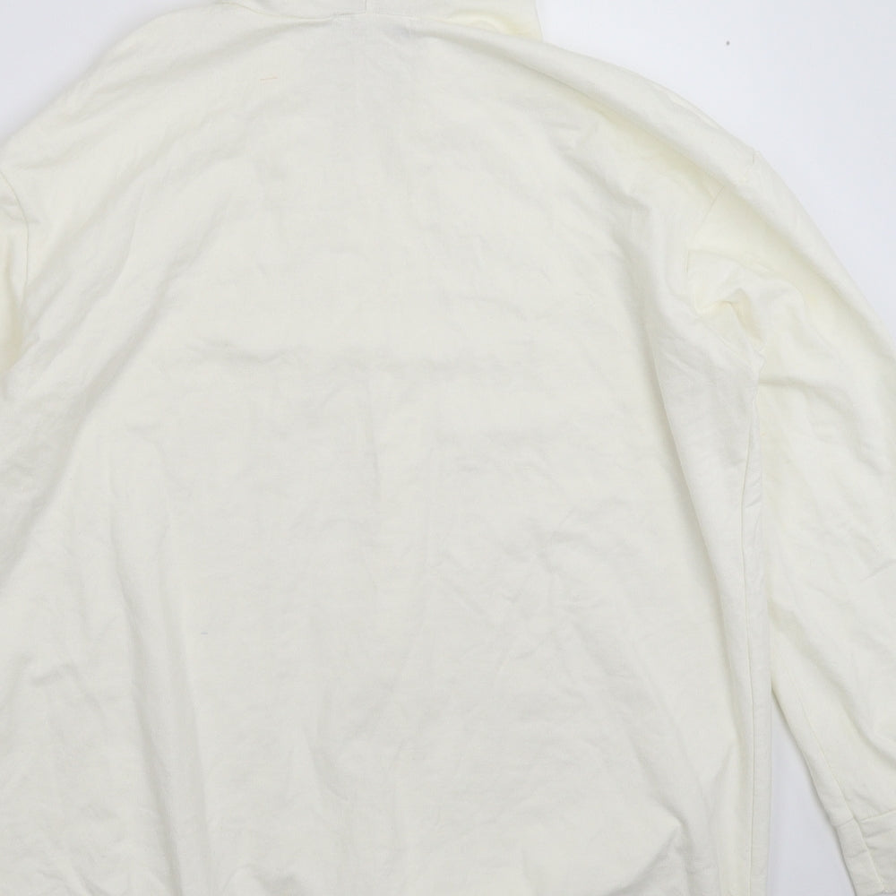 Nasty Gal Womens White Cardigan Jumper Size M