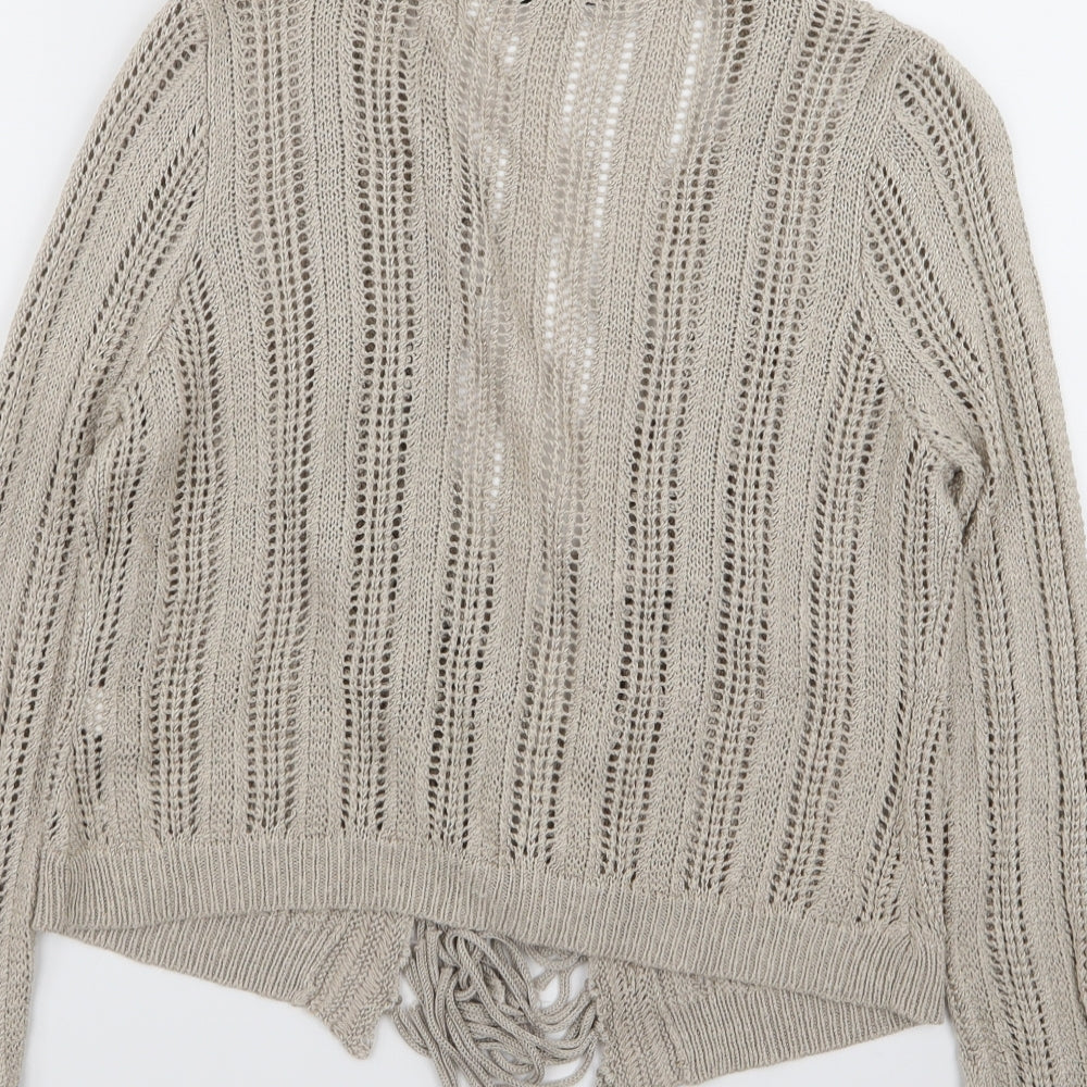 Marks & Spencer Womens Brown Cardigan Jumper Size 14