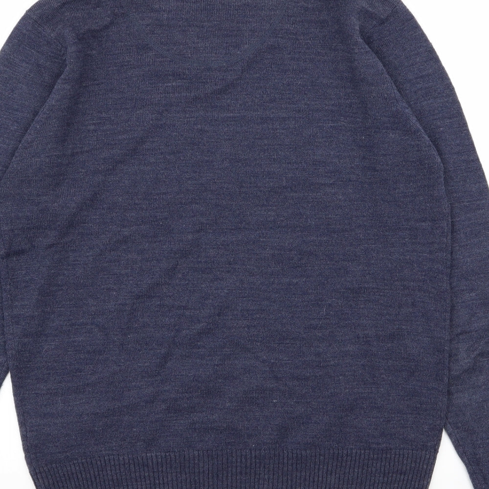 code Mens Blue Pullover Jumper Size S