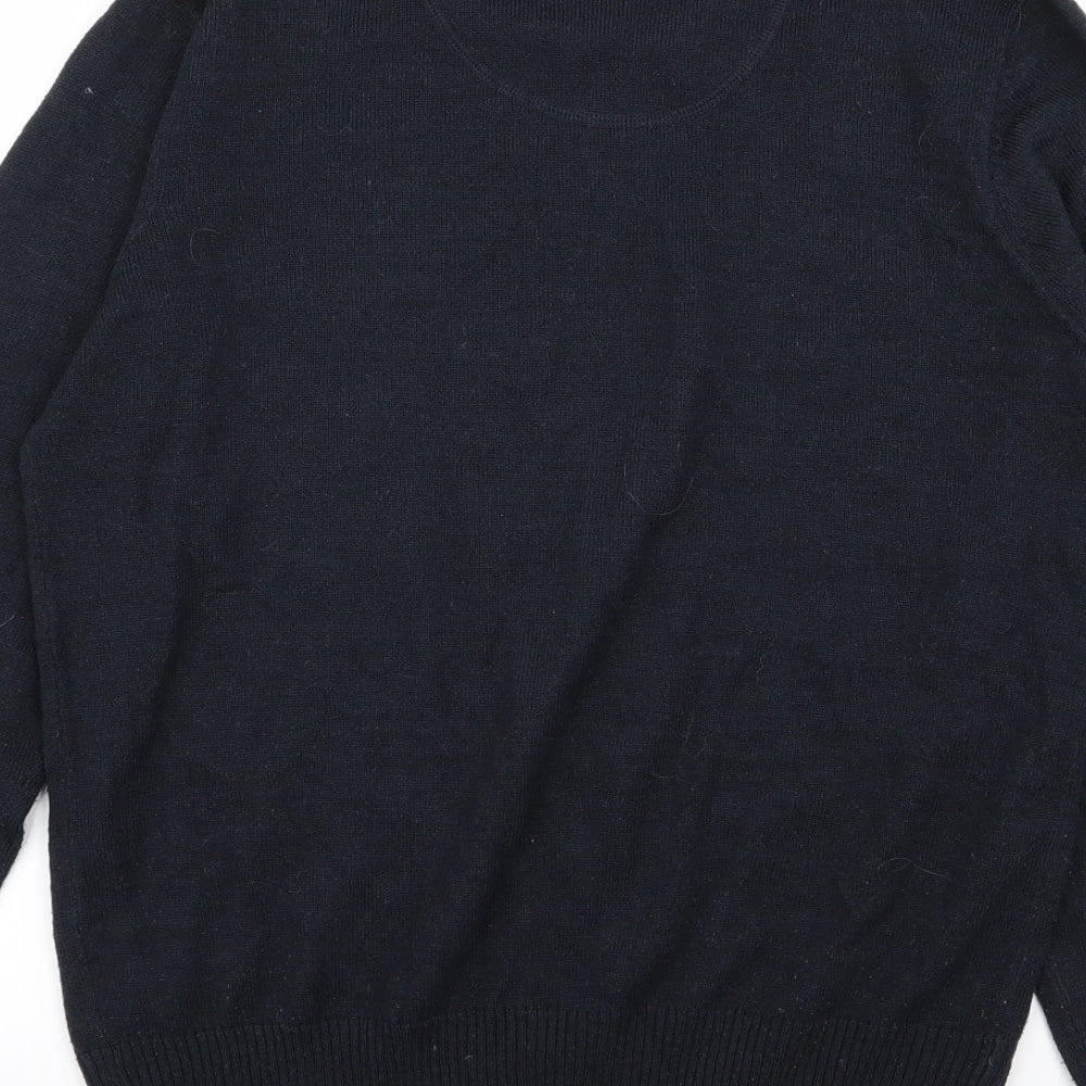code Mens Blue Pullover Jumper Size S