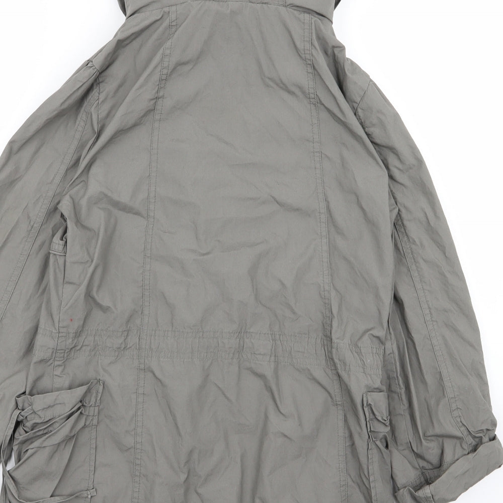 New Look Womens Grey Jacket Coat Size 8