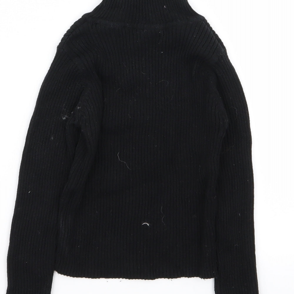 NEXT Girls Black Basic T-Shirt Size 3 Years