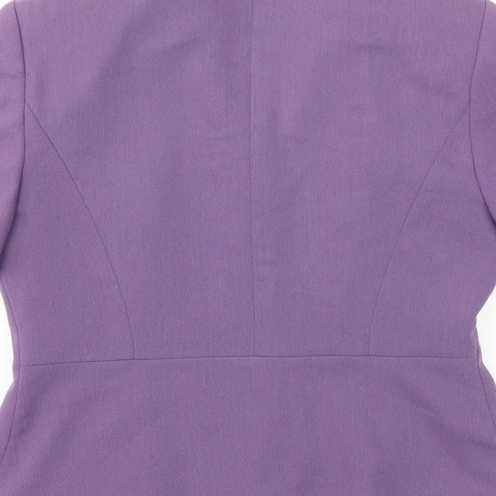 Richards Womens Purple Basic Blouse Size 10